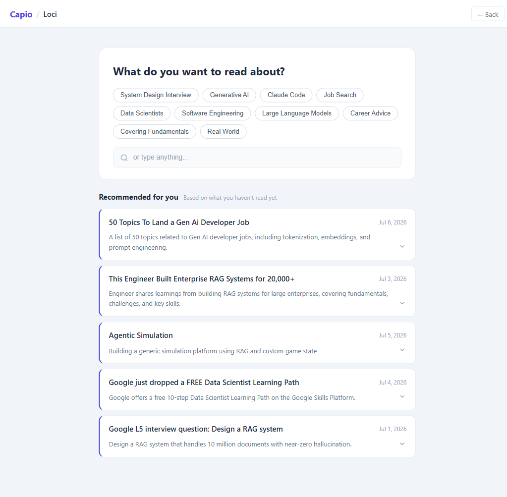 Loci page