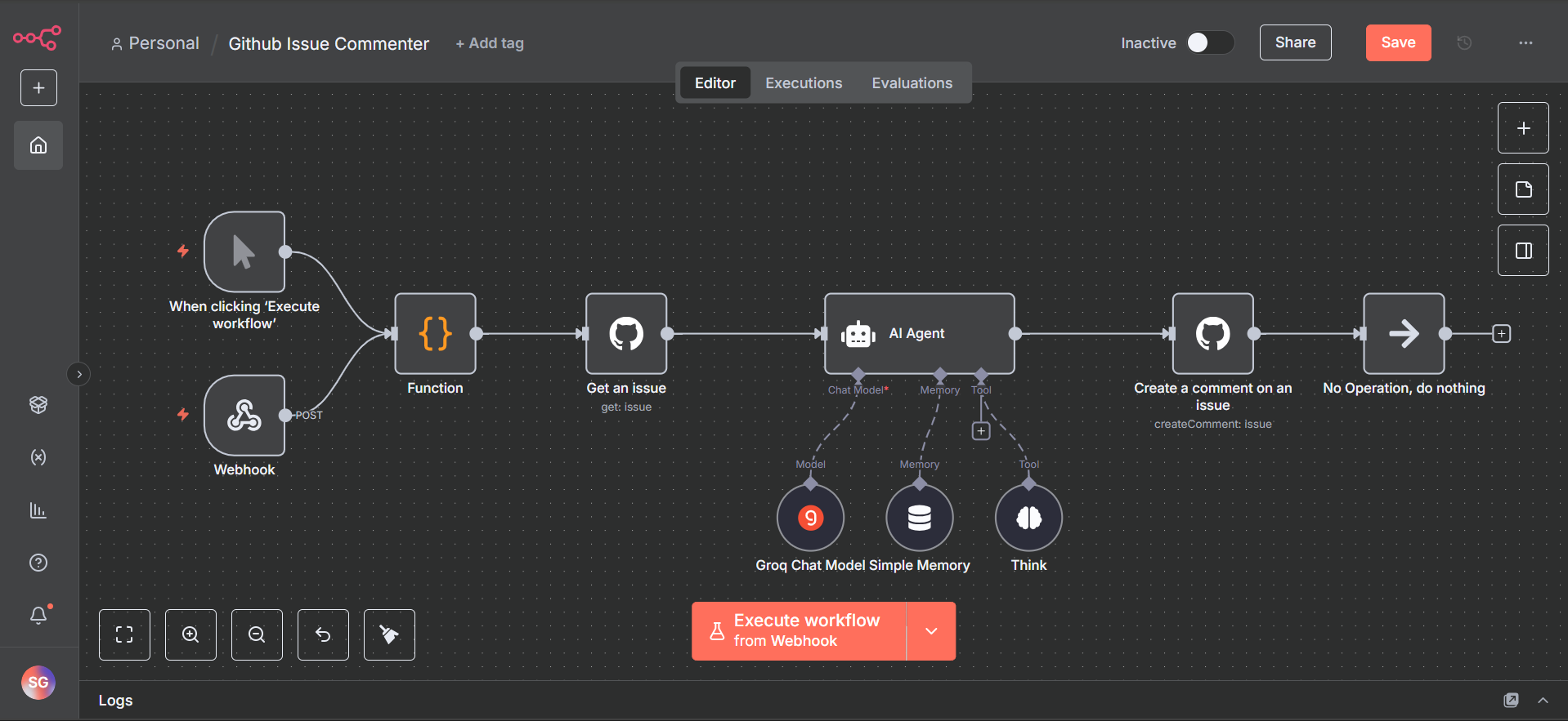 n8n-auto-github-issue-commentor
