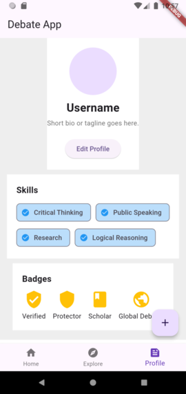 Heatic Profile Screen