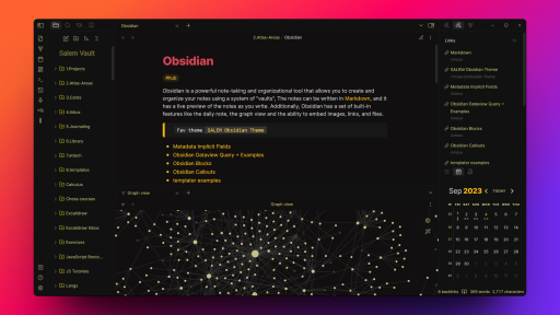 SALEM Theme Screenshot