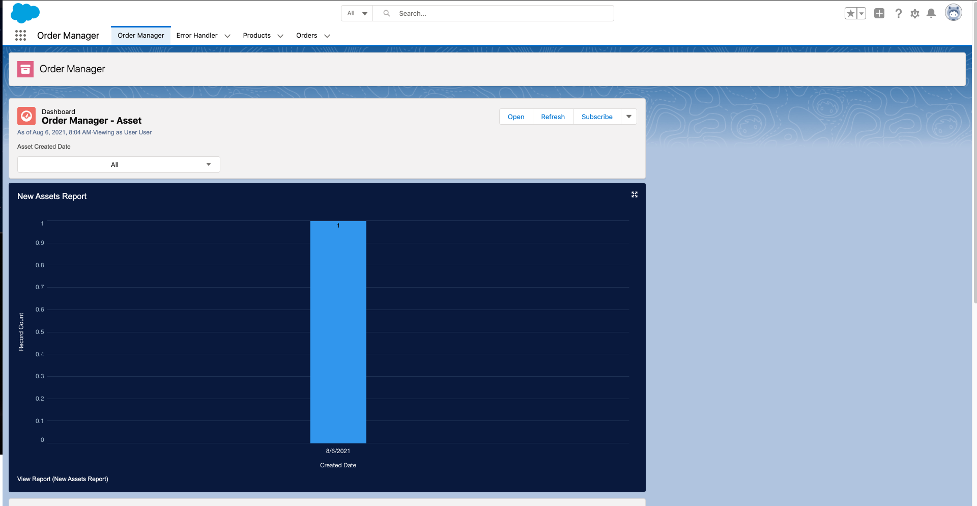 Order Manager Dashboard