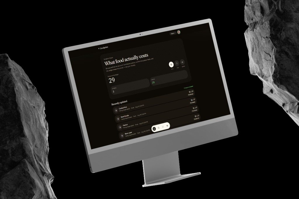 LocalPrice on the web, showing Saipan prices on a desktop display