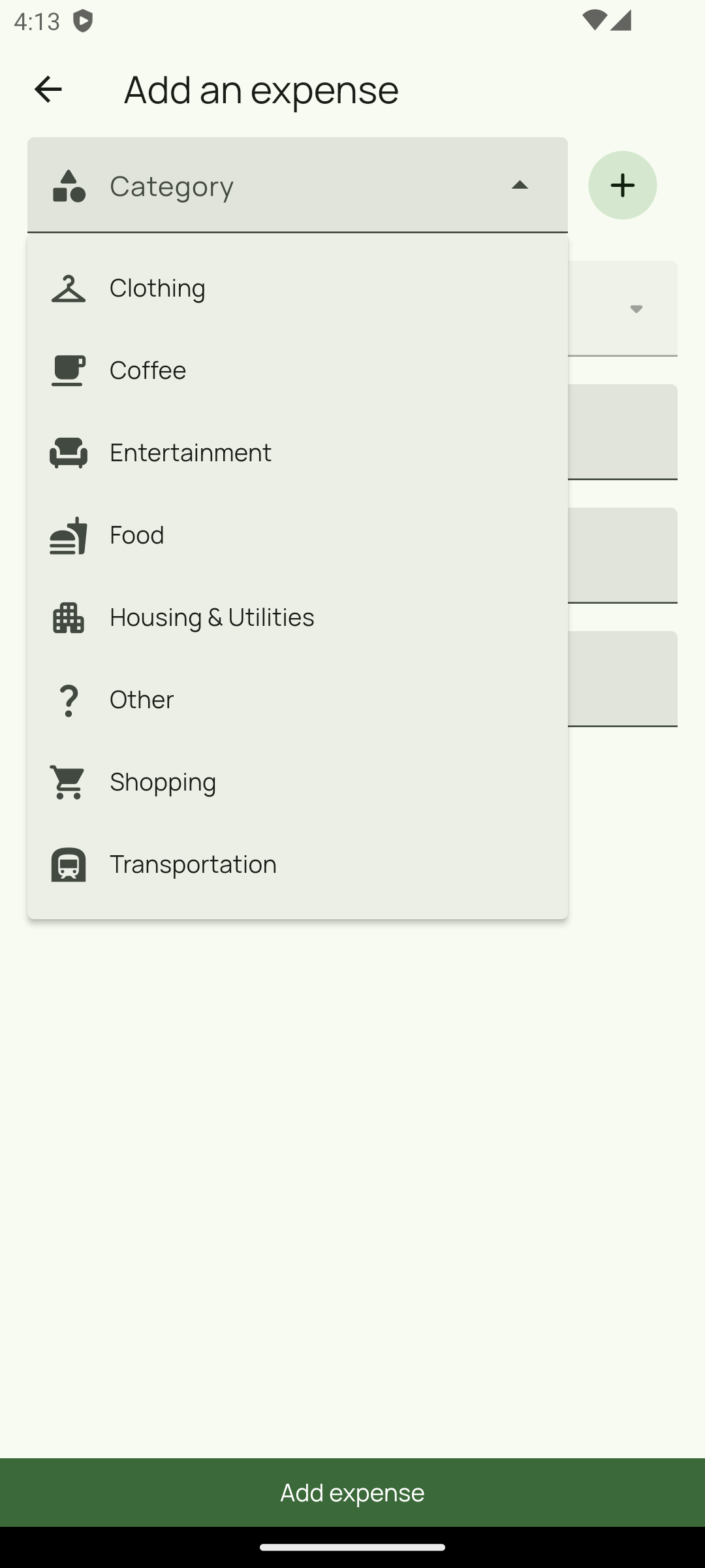 Select a category