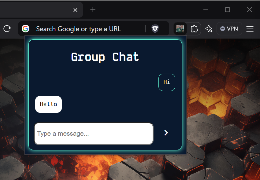 Group Chat Extension — Real-time communication Chrome extension.