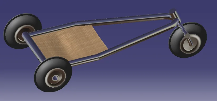 CATIA kite buggy render
