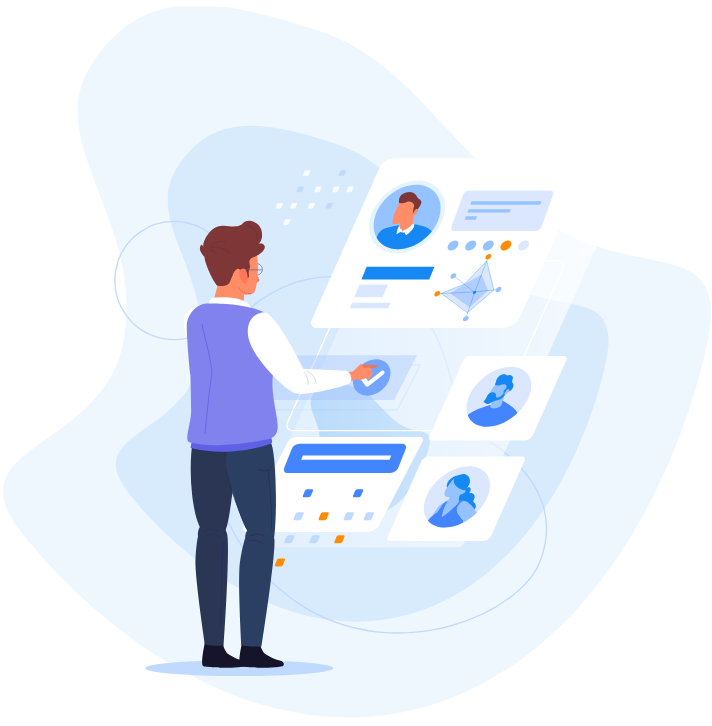 AI-powered job matching illustration