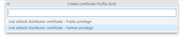 Certificate Default