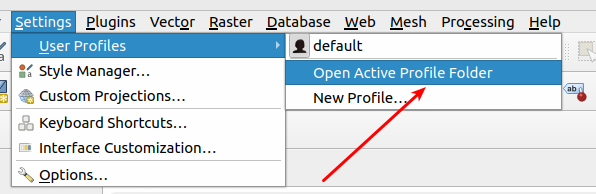 Active Profile folder