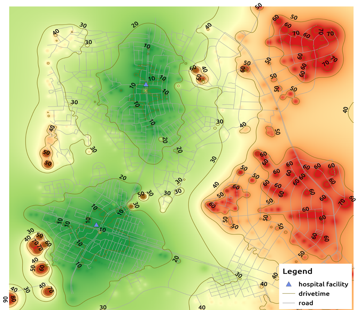 Isochrone example