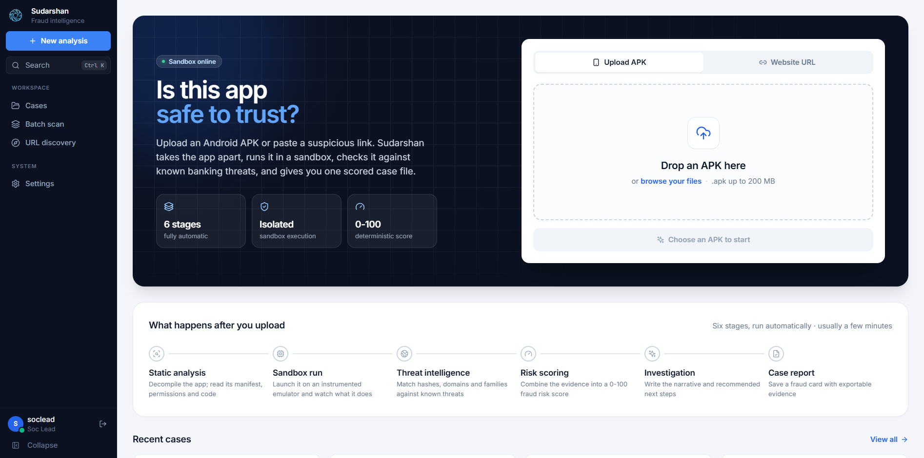Sudarshan dashboard
