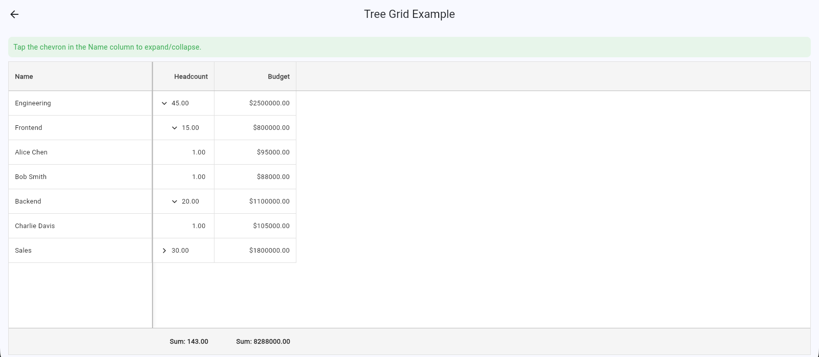 Desktop Tree Grid