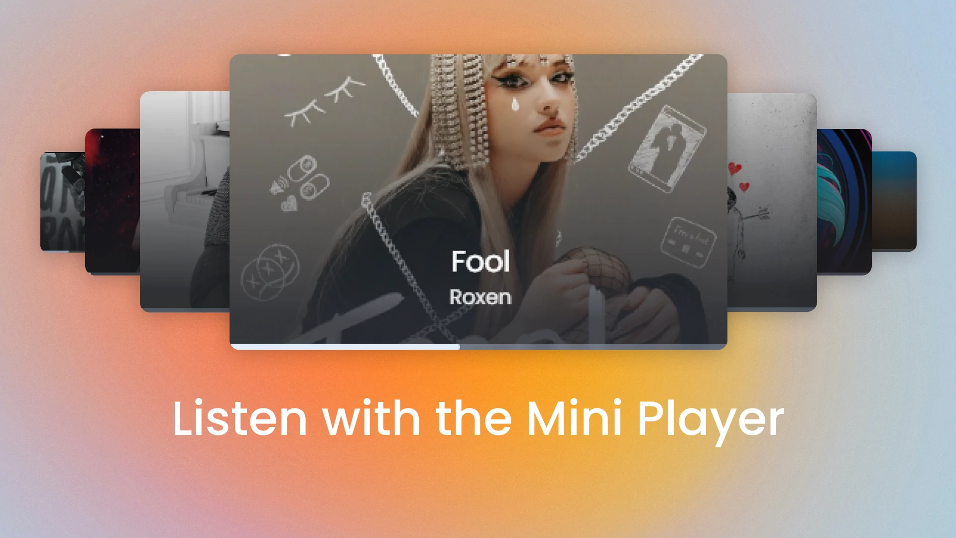 Listen with the mini player