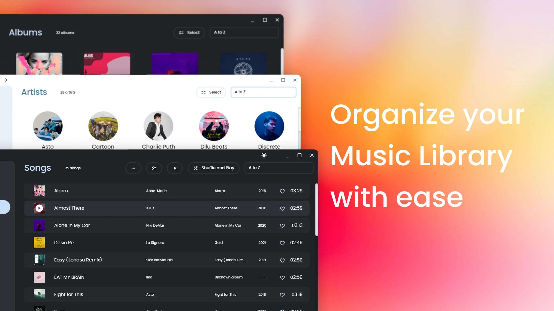 Organize your music library with ease Artwork