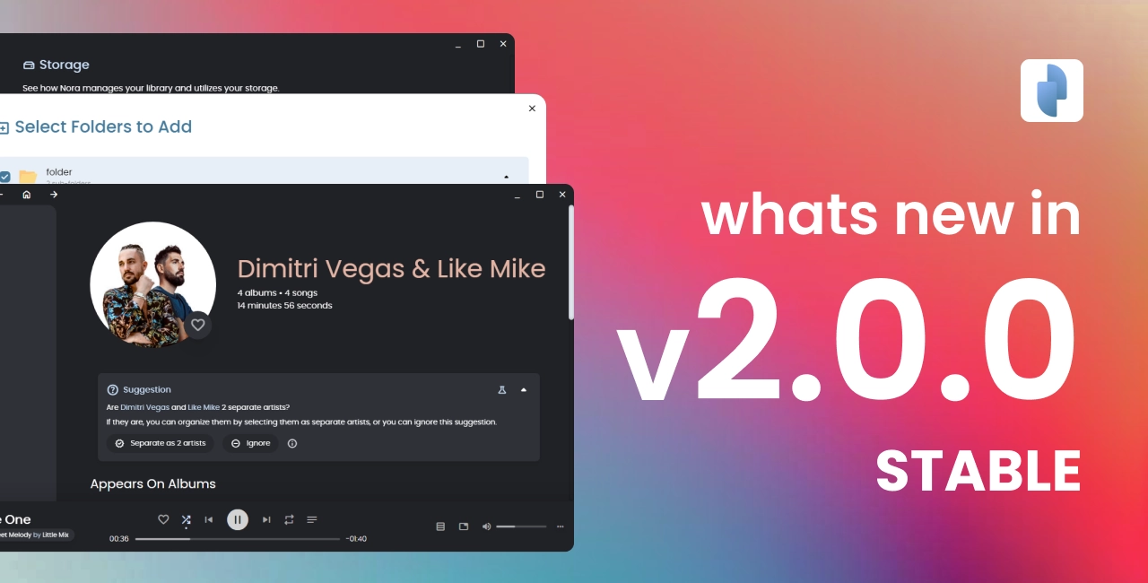 Nora v2.0.0-stable version artwork
