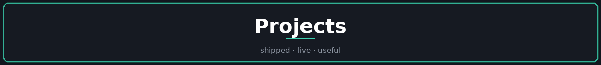 Projects