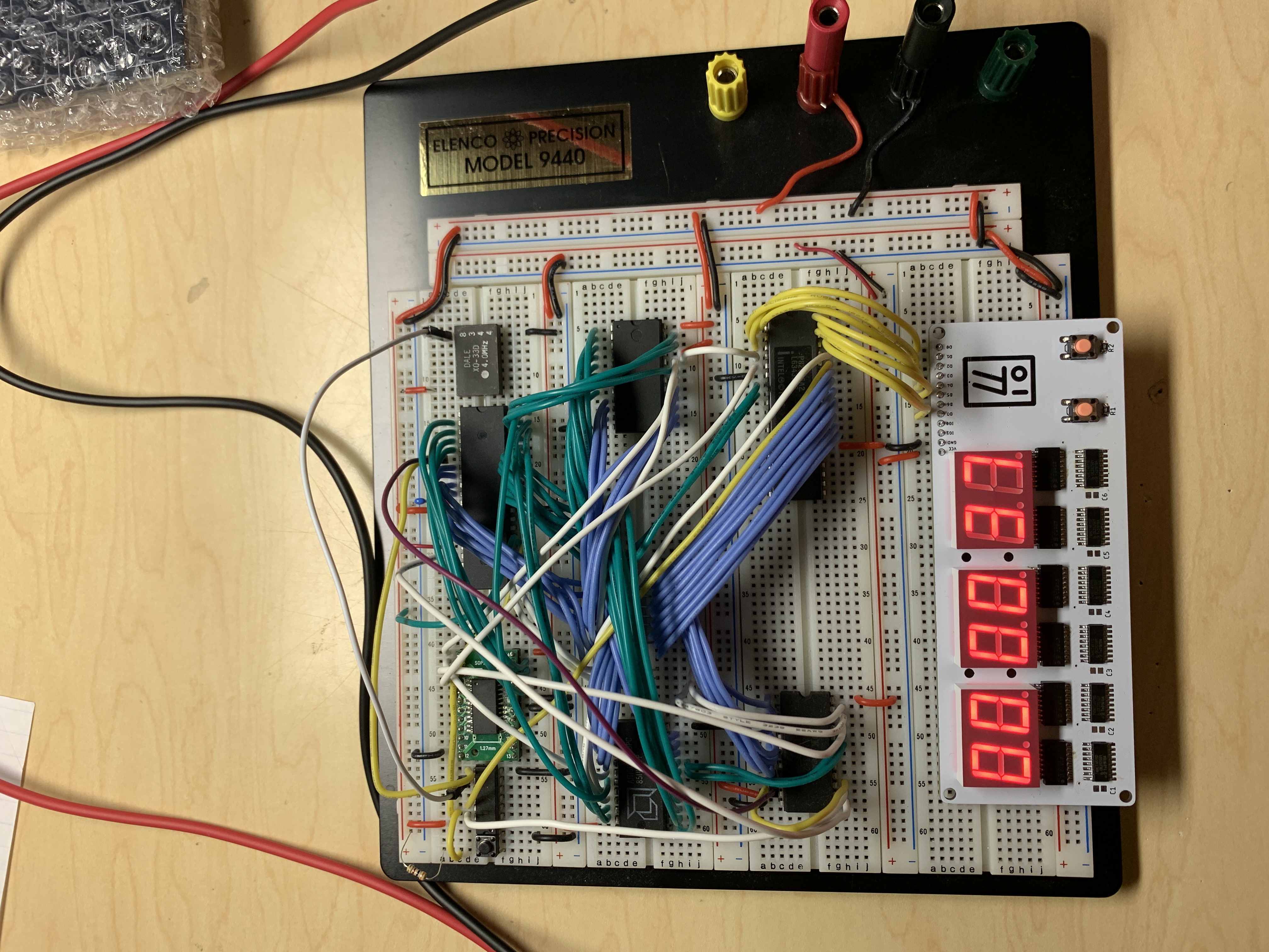 Image of 7 Segment PCB and Z80 Clock