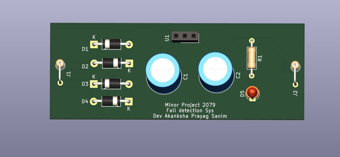 PCB of the rectifier and regulator