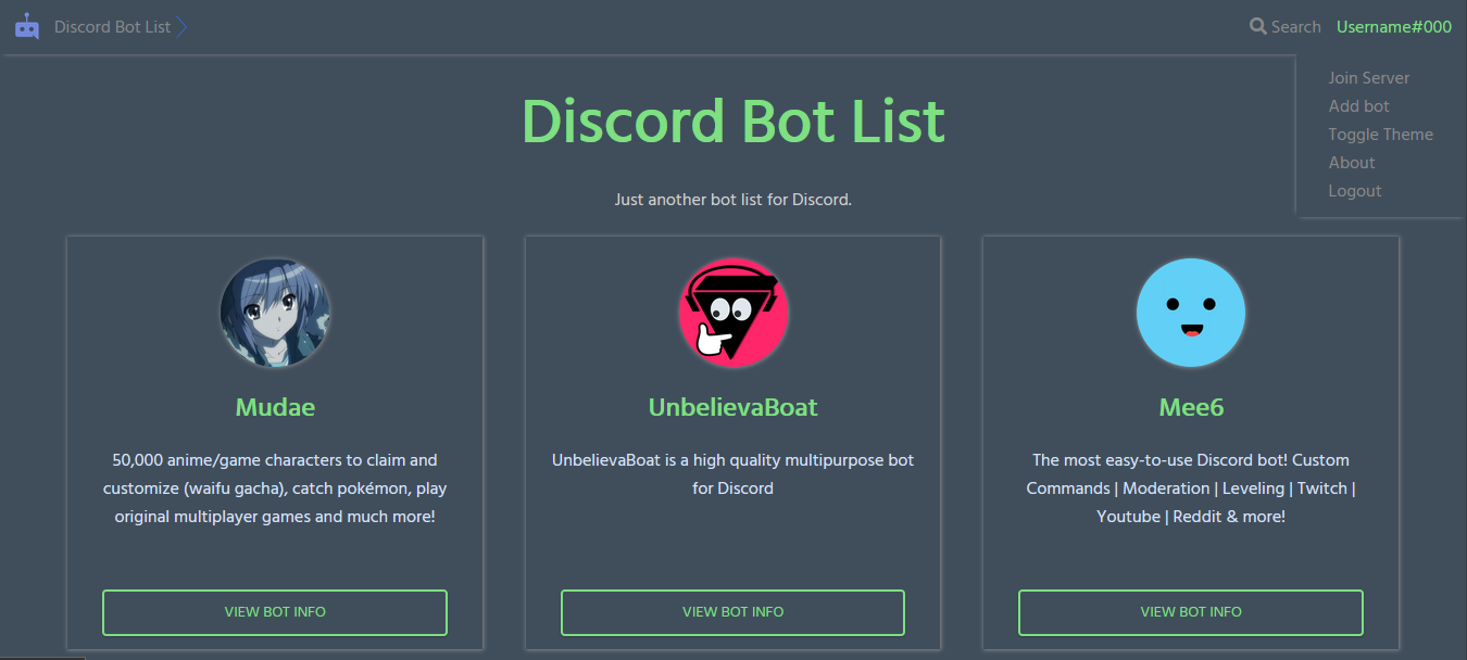 discord bot list