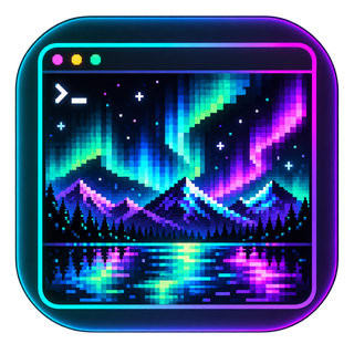 tanim logo: northern lights in a terminal window