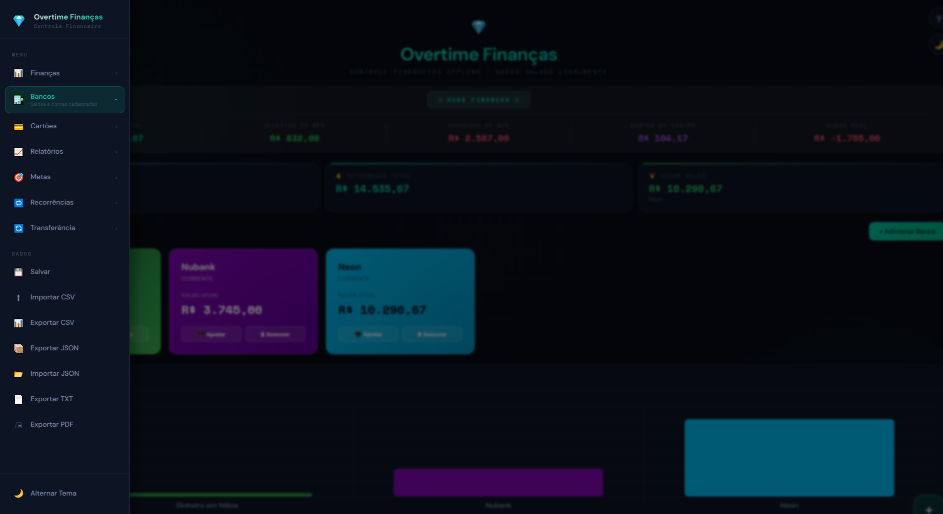 Controle de Cartões