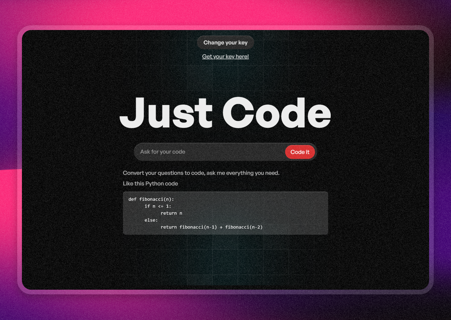 Just Code