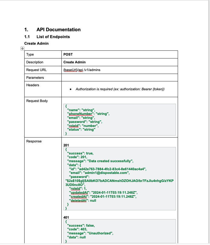 Preview of sample output