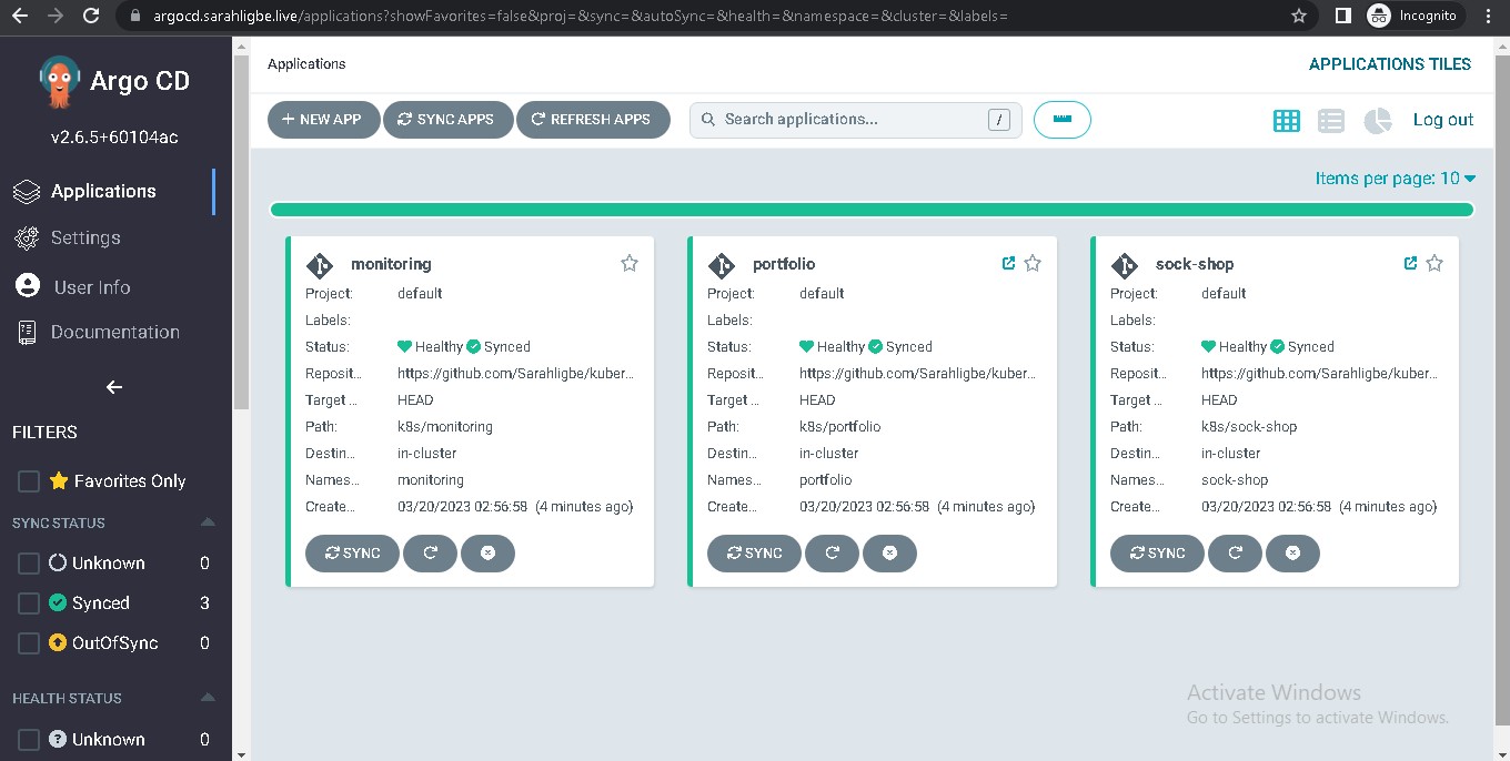 Argocd deployments