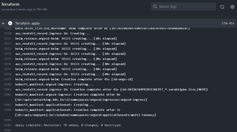 terraform apply