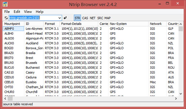 NTRIPBrowser