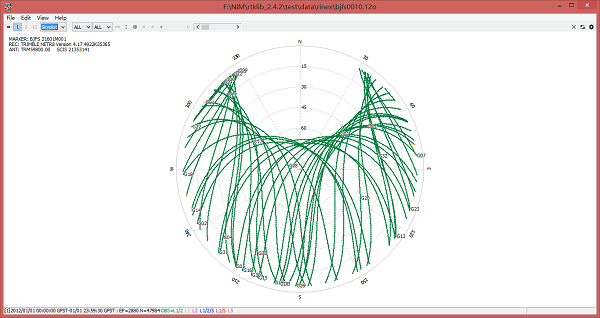 RTKPLOT-Skyplot