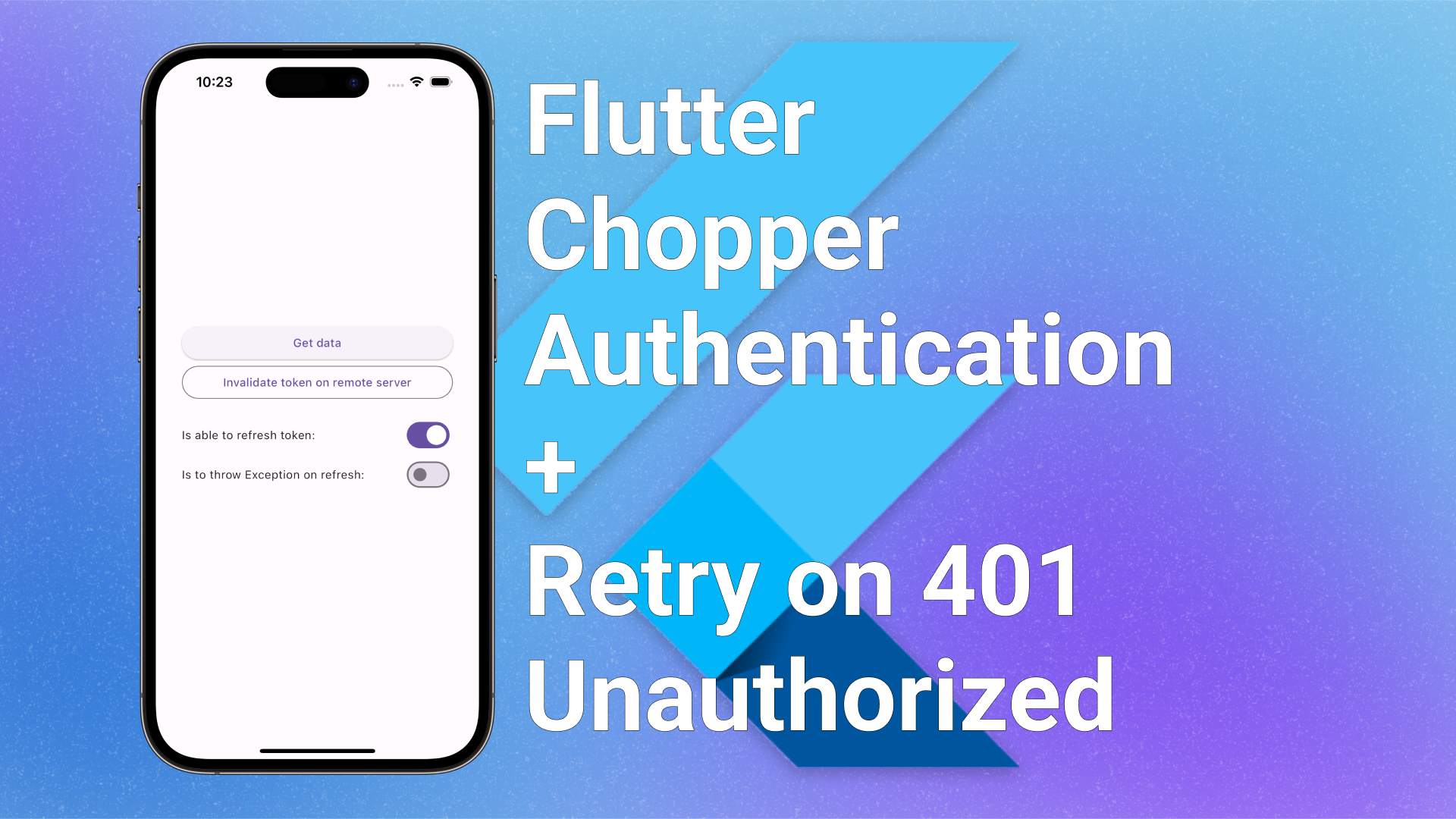 Flutter Chopper authentication example with retry on 401 Unauthorized