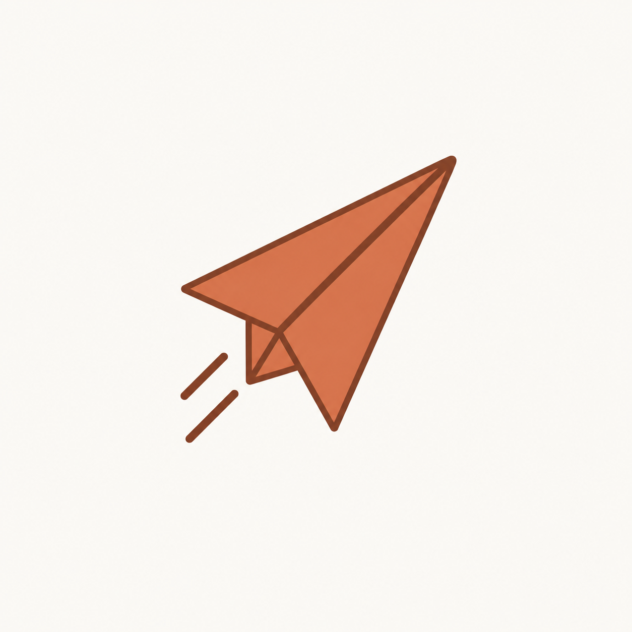 Paper rocket icon