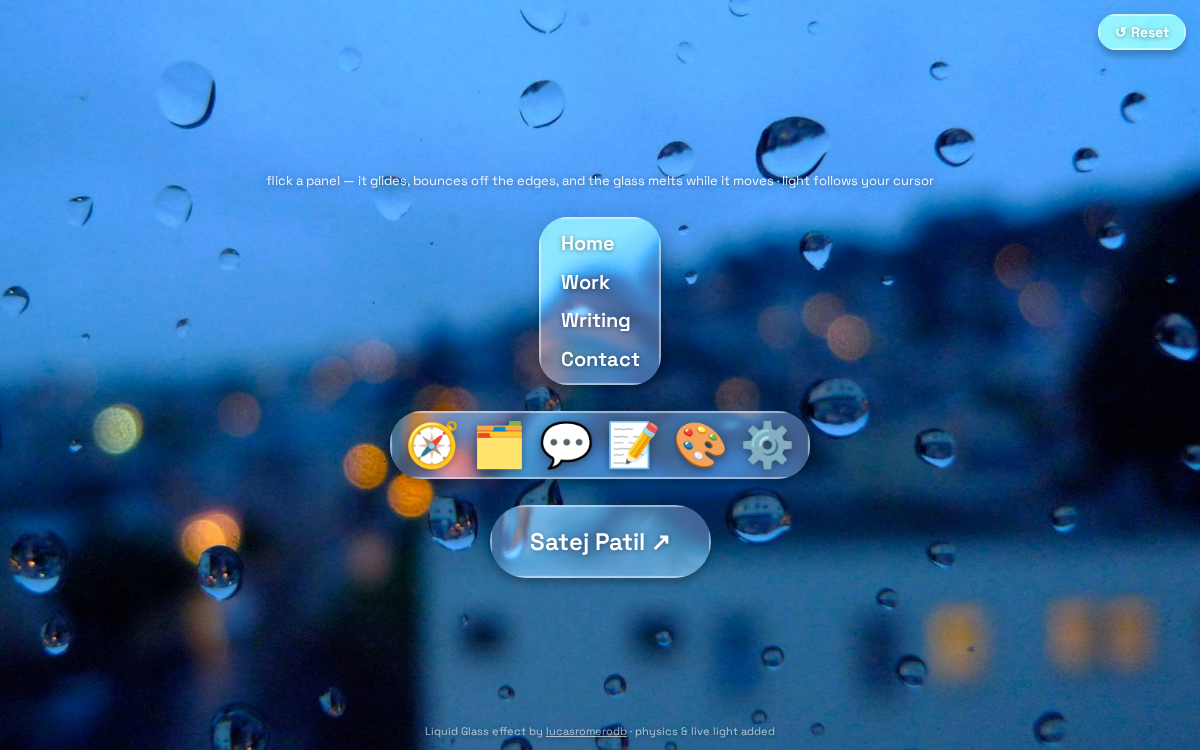 Liquid Glass — Design Trials