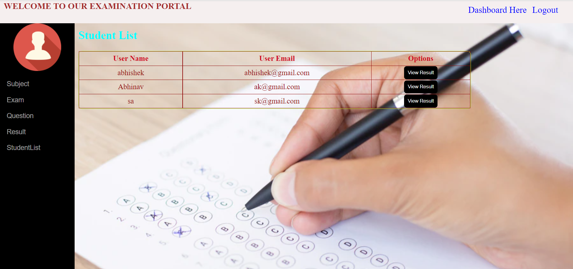 StudentList