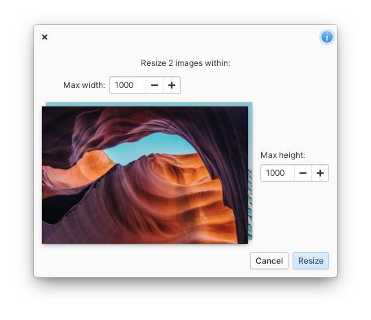 Screenshot resize multiple images