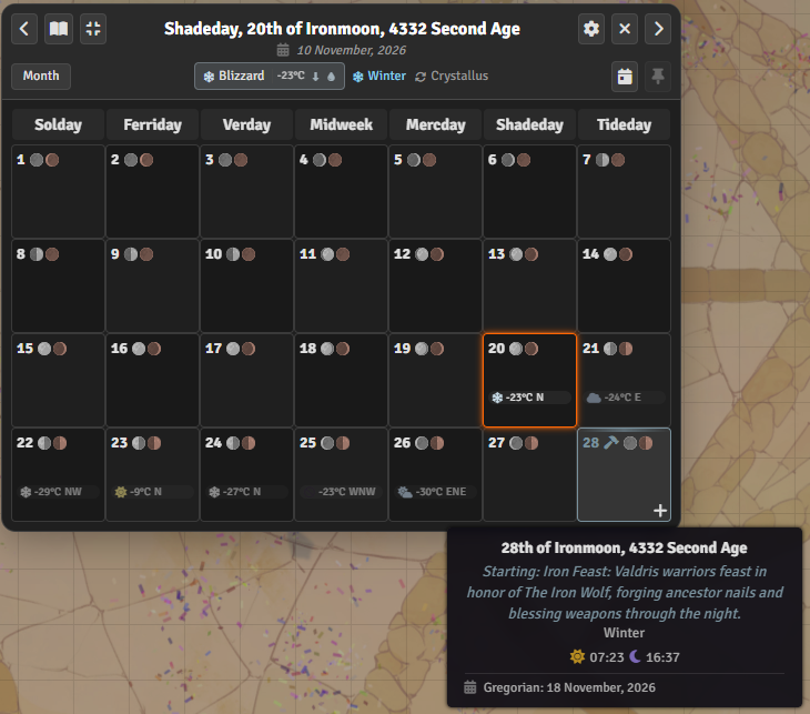 Calendar - Month View