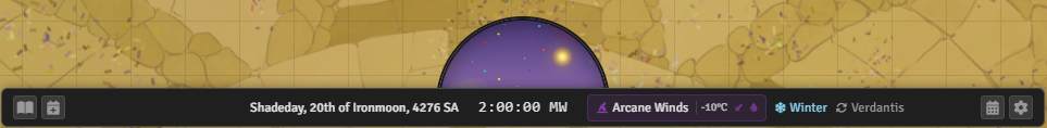 Calendar HUD - Dome