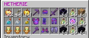 Kit Netherite - Inventário 1