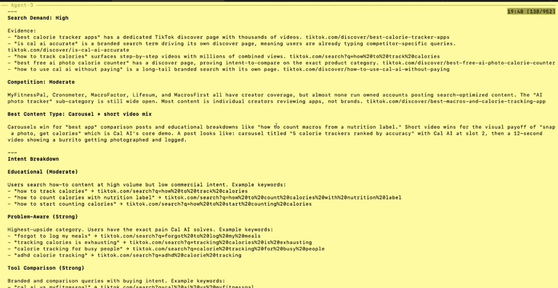 Full audit scrolling through