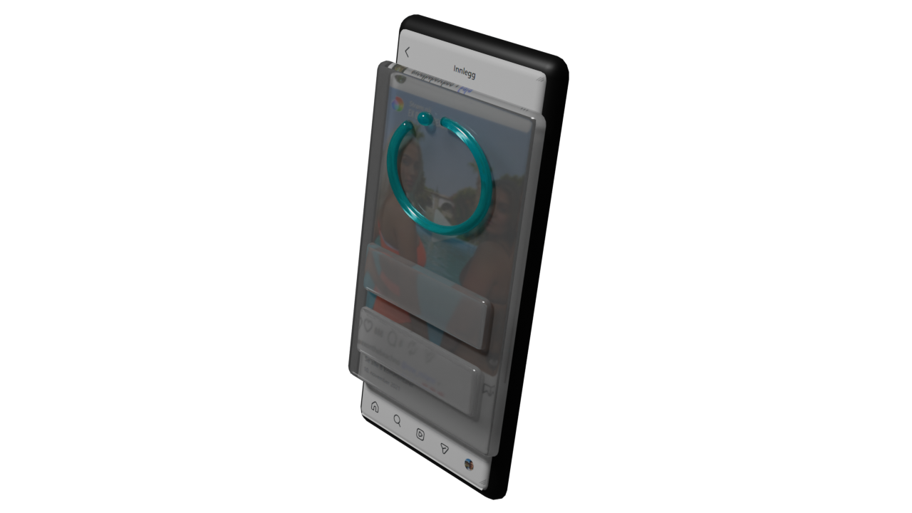 Intent gate — a countdown ring overlays the feed before the app opens