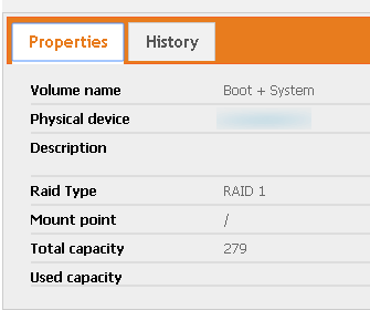 Internal Disk Details