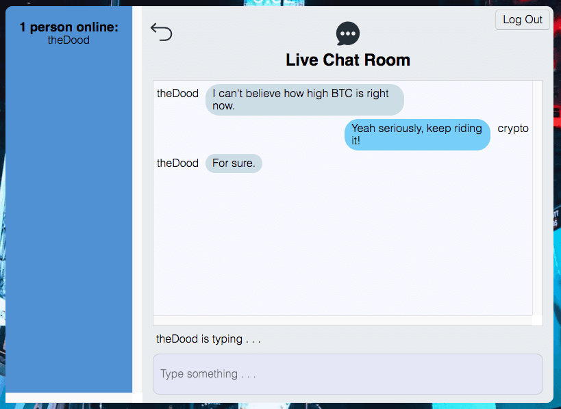 Chat Room Page