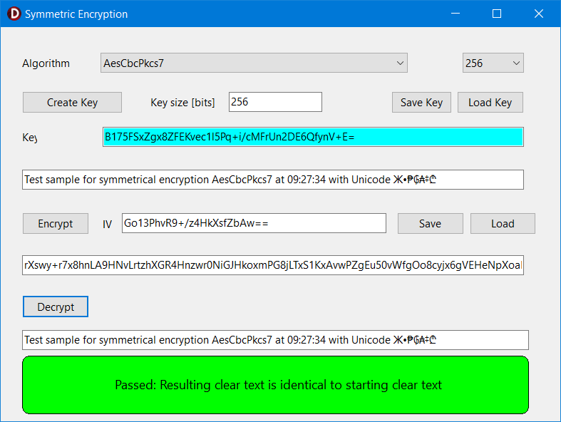 SymmetricEncryption App in Action