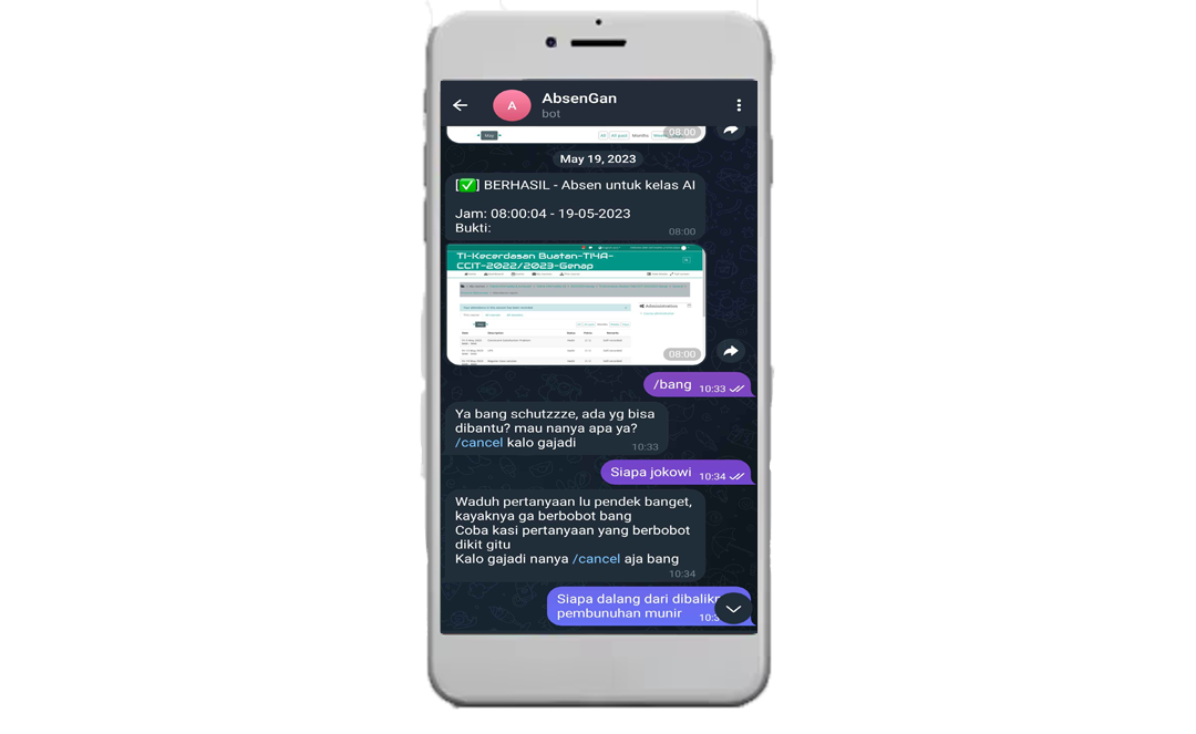 Auto Attendance Telegram Bot
