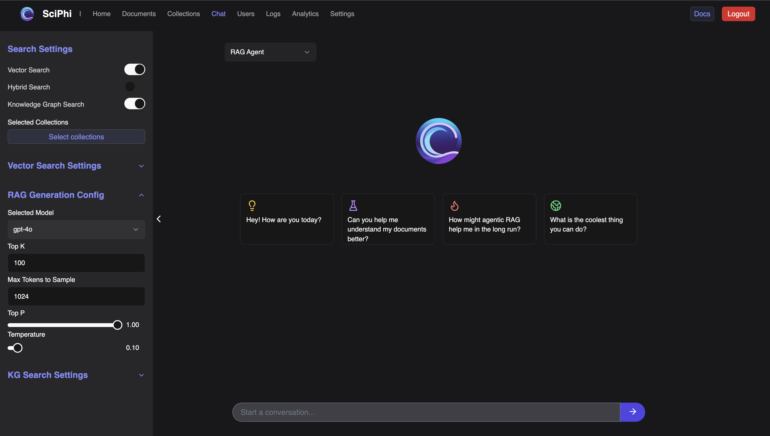 R2R Chat Interface