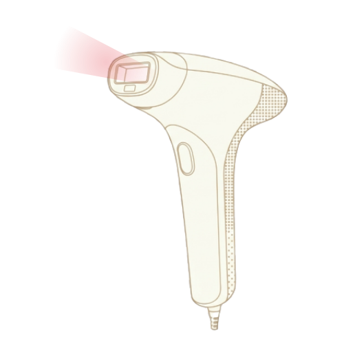 At-home IPL and laser hair removal device