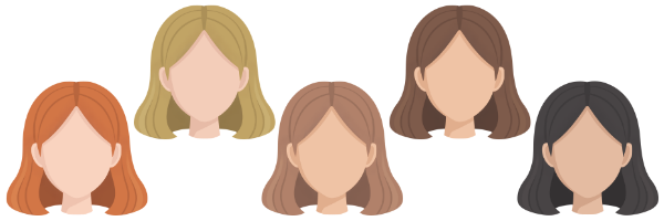 Hair colors for light-based hair removal
