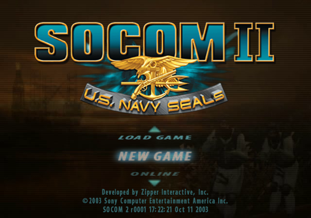 The main menu, running natively