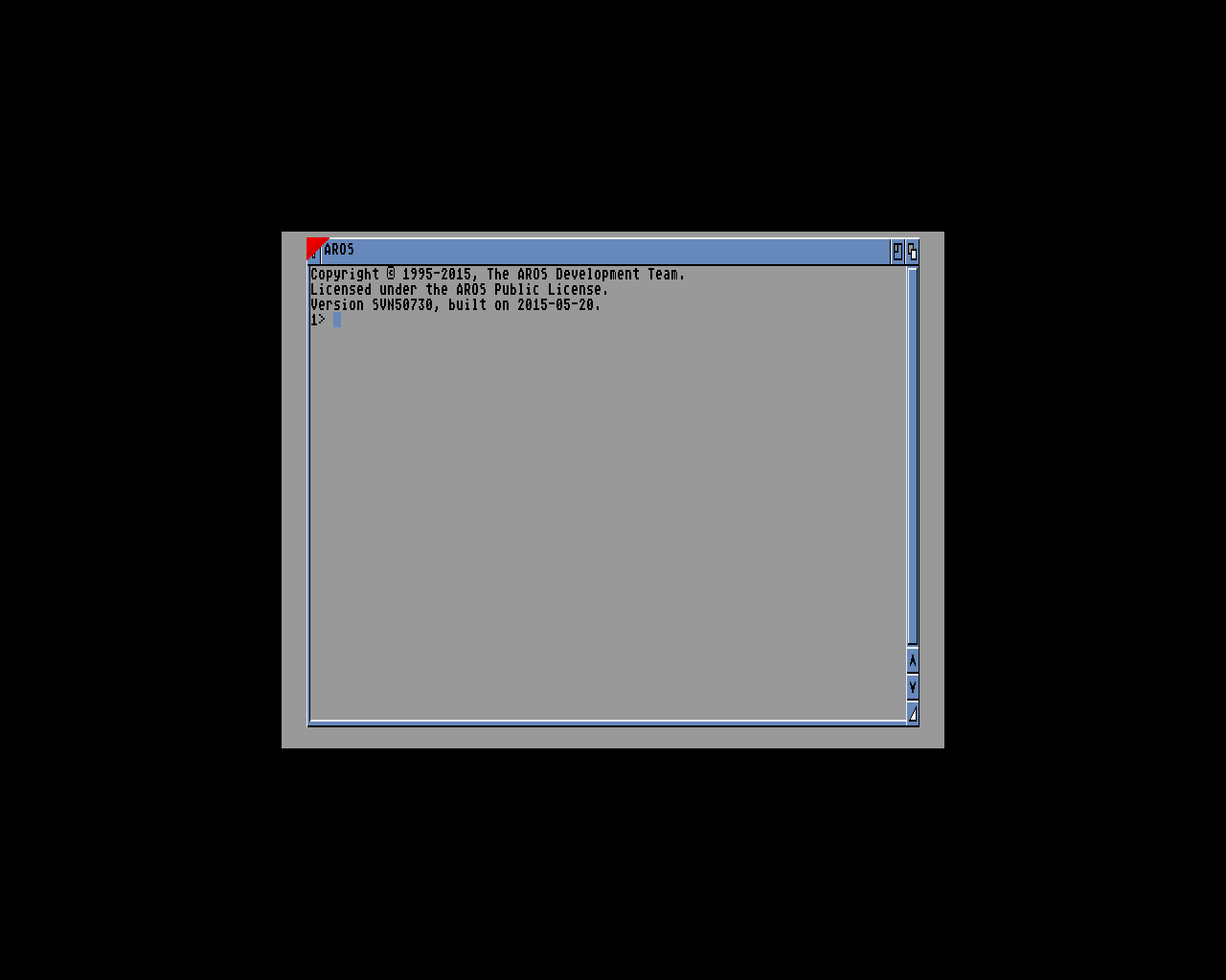 AROS booting in FS-UAE