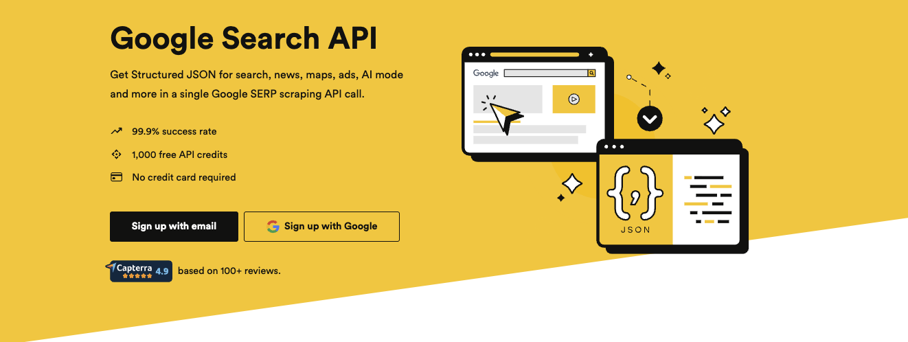 Scraping Google search results as JSON with Node.js